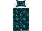 Minecraft Creeper themed duvet cover and pillowcase set