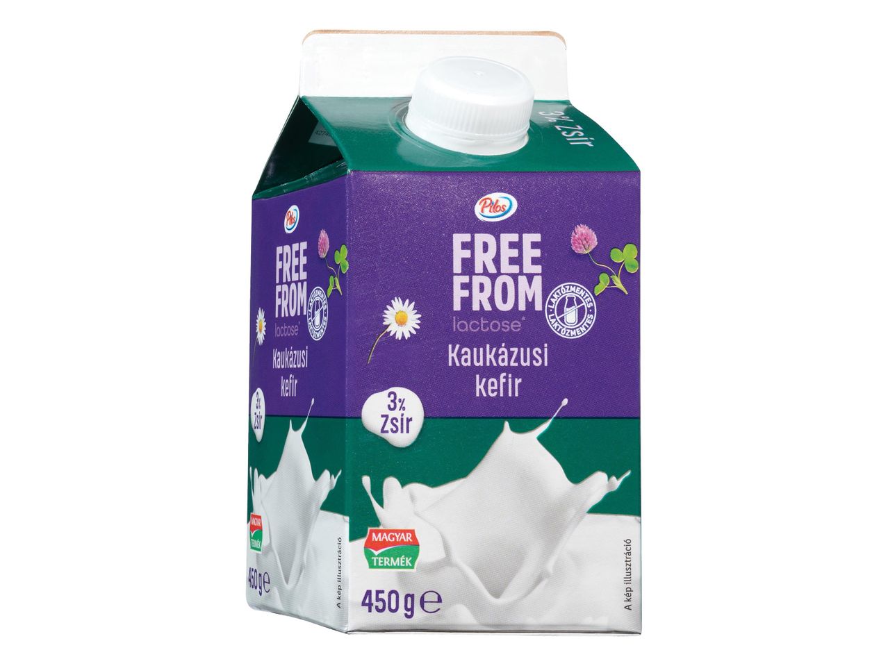 Pilos laktózmentes kefir, 3% zsír.