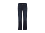 Dunkelblaue Lee Jeans mit Bootcut-Beinen.