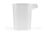 Translucent plastic measuring cup with a pouring spout and 'MAX' indicator.