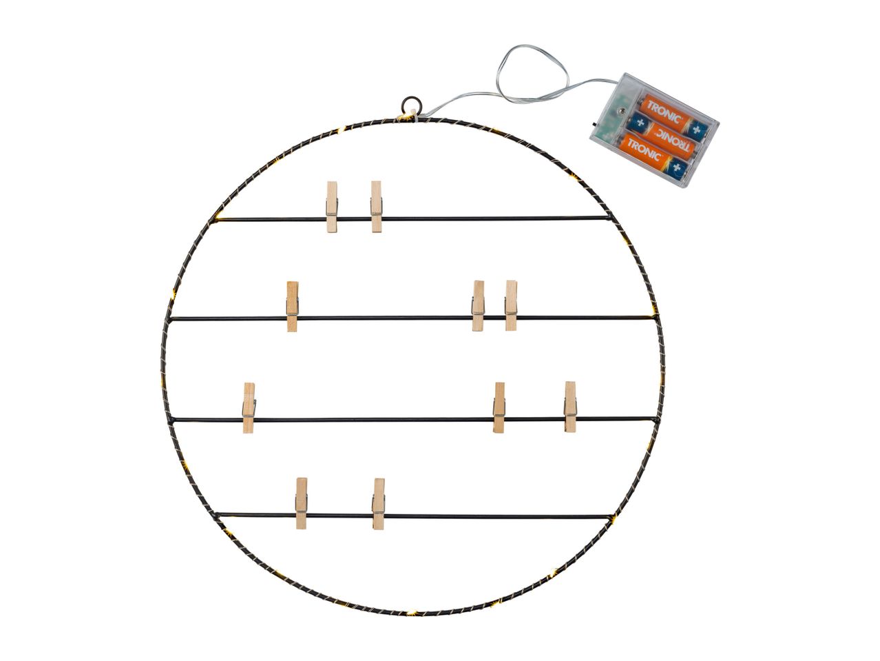 Go to full screen view: Livarno Home LED Photo Holder - Circle - Image 1