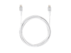 Λευκό καλώδιο TRONIC USB-C, τυλιγμένο σε κύκλο σε μαύρο φόντο.