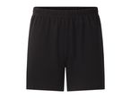 Black men's shorts with an elastic waistband