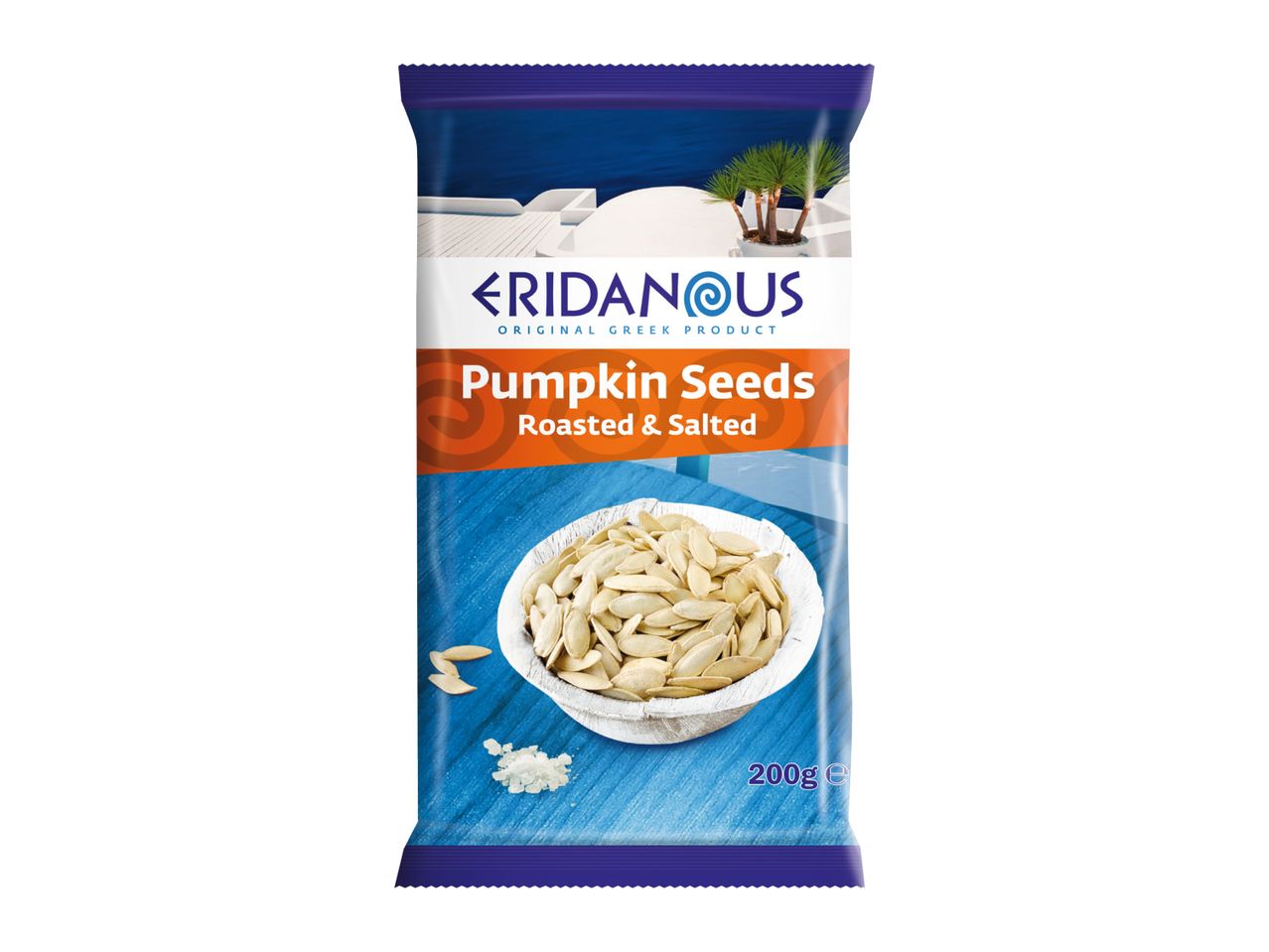 Eridanous Pumpkin Seeds, Roasted & Salted, 200g