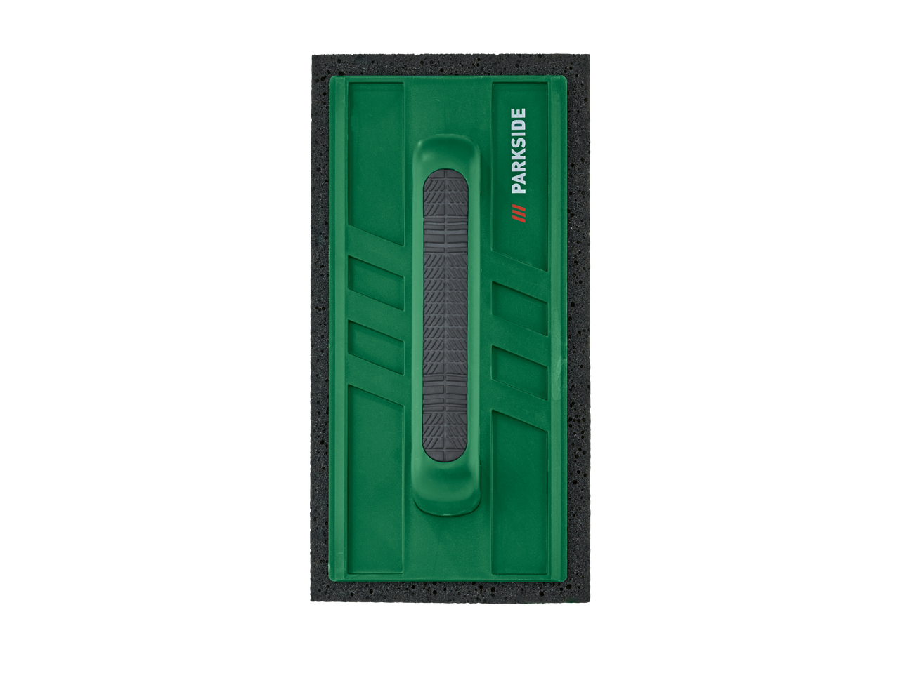 Talocha PARKSIDE verde com esponja preta e cabo antiderrapante.