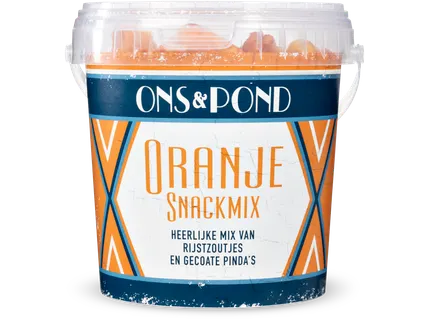 Oranje snackmix