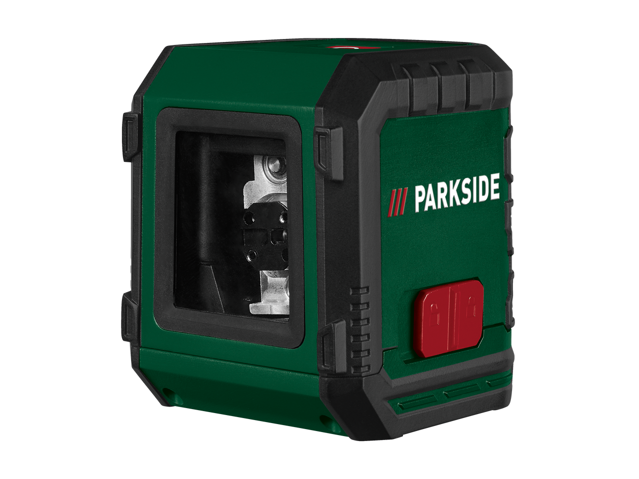 PARKSIDE zöld és fekete keresztlézeres szintező piros gombbal.