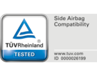 Certificato TÜV Rheinland: Compatibilità airbag laterali, ID 000026199.