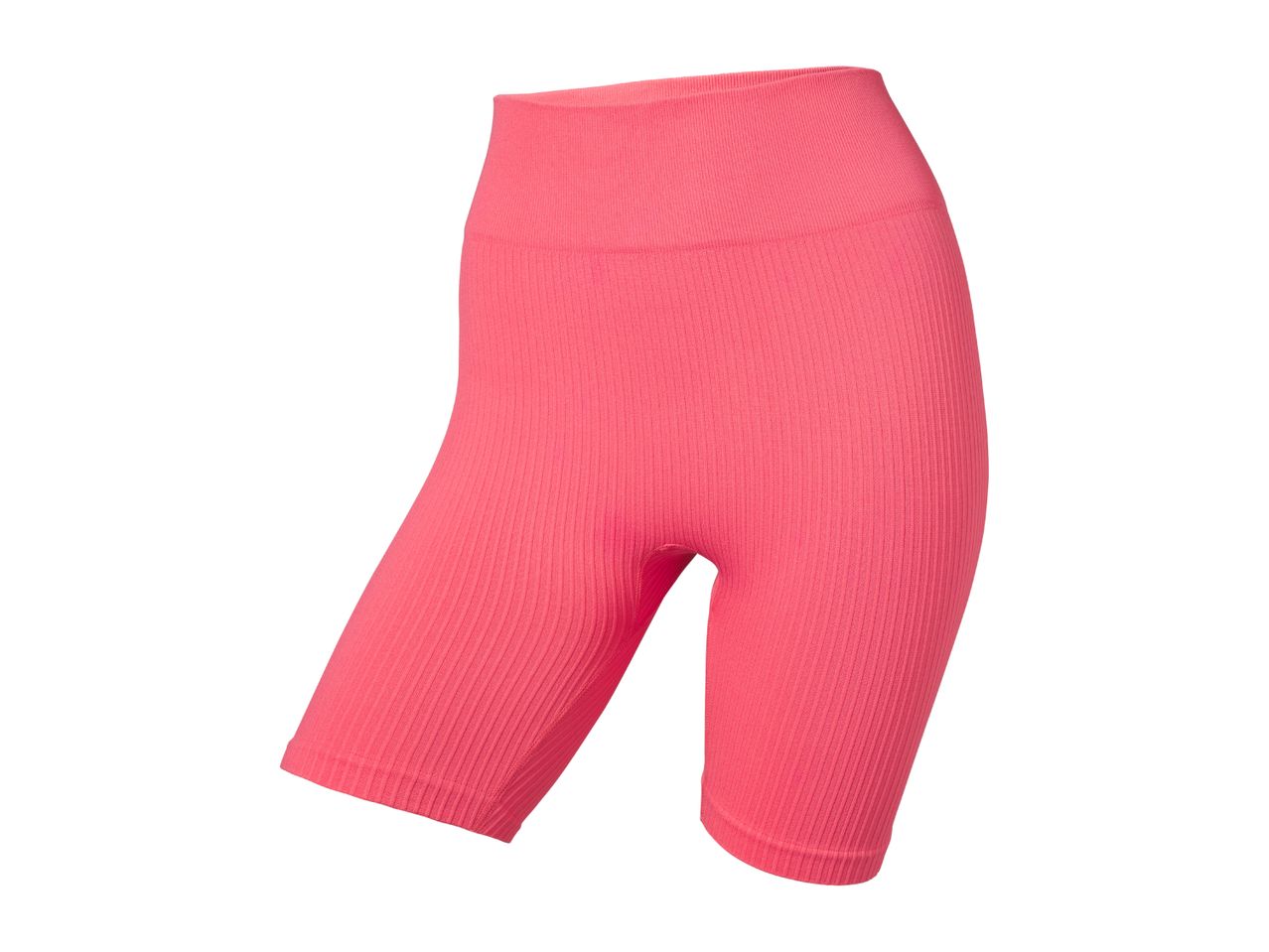 Pink ribbed cycling shorts