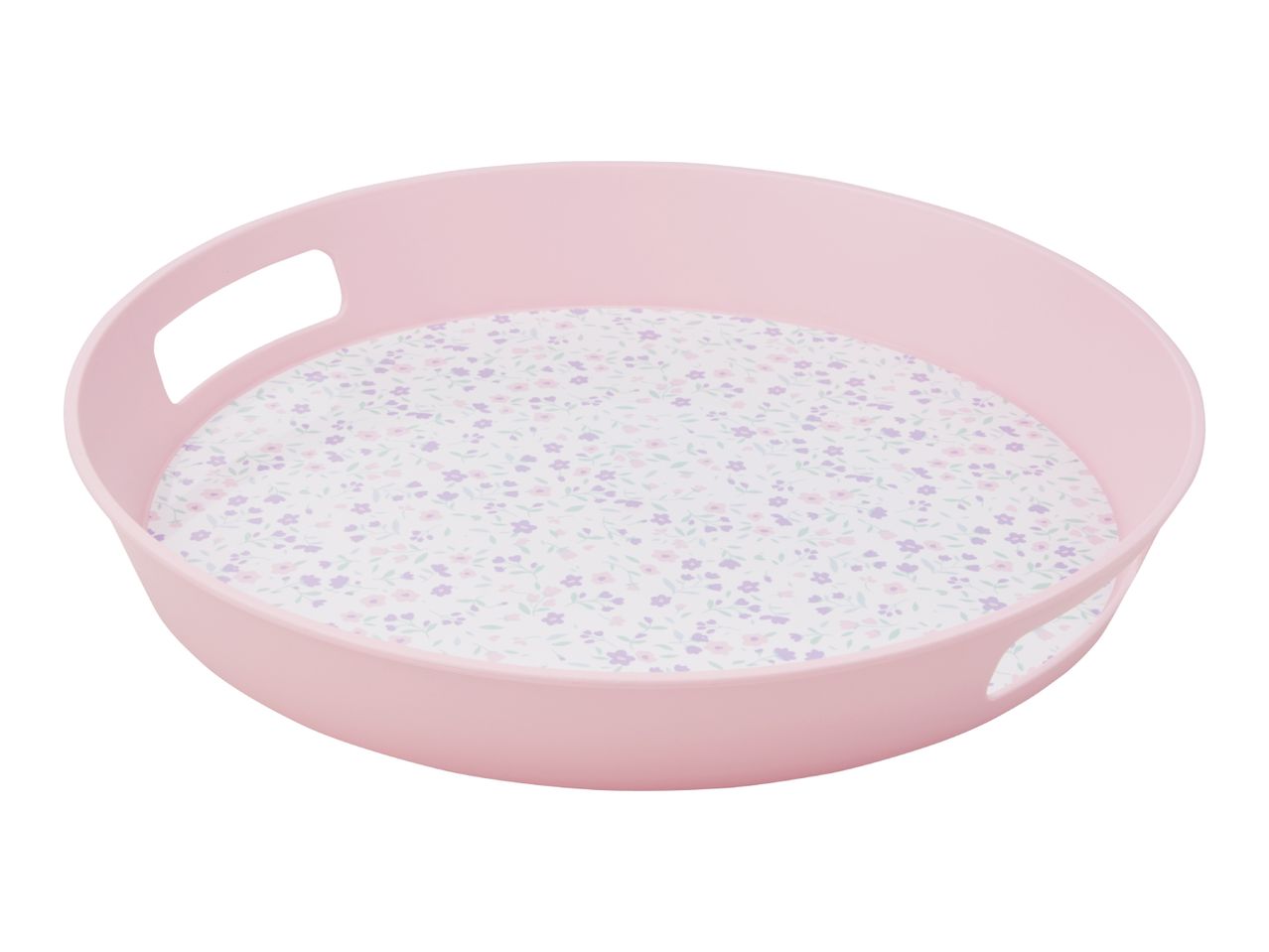 Silvercrest Pink Round Serving Tray