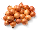 Een hoop gouden uien.