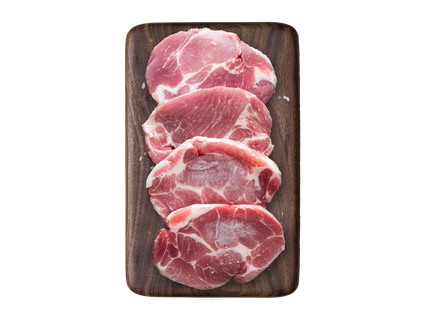 Švieži kiaulienos sprandinės pjausniai, 560 g