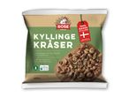 Pose med Rose Kyllingkråser, 400g, 100% dansk kylling, langsommere voksende kyllingeracer, ikke behandlet med antibiotika.