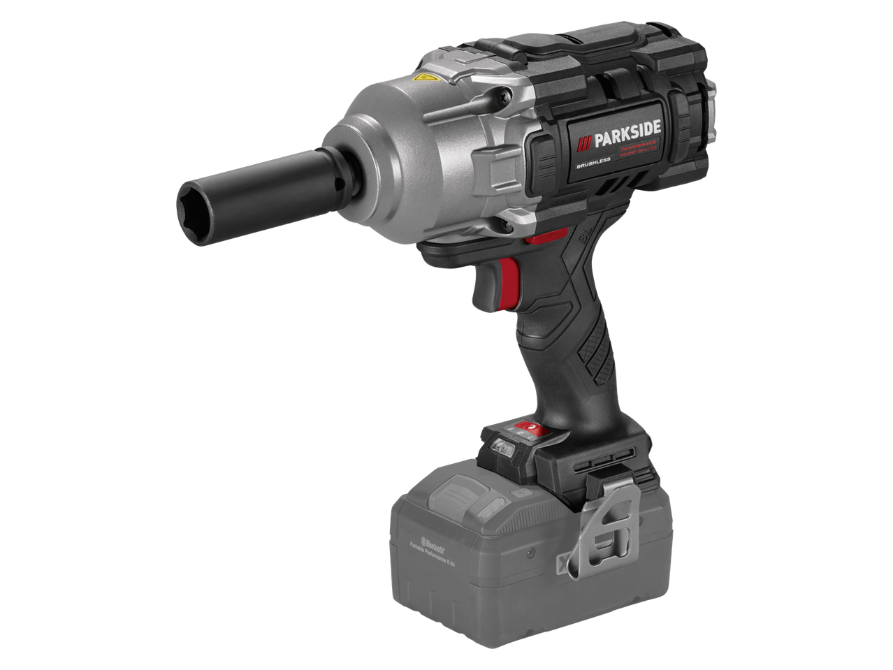 Parkside Performance® 1/2' akumuliatorinis smūginis veržliasukis su baterija