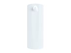 White plastic mounting plate with a hook