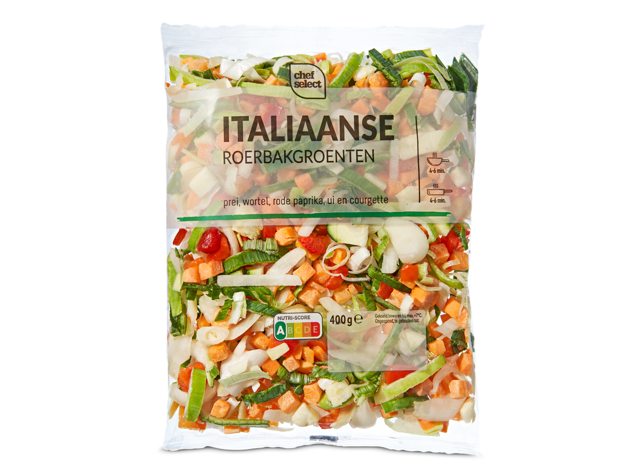 Chef Select Italiaanse roerbakgroenten: wortelen, paprika, uien etc.