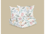 Livarno Microfibre Sateen Duvet Cover Set with a botanical leaf pattern