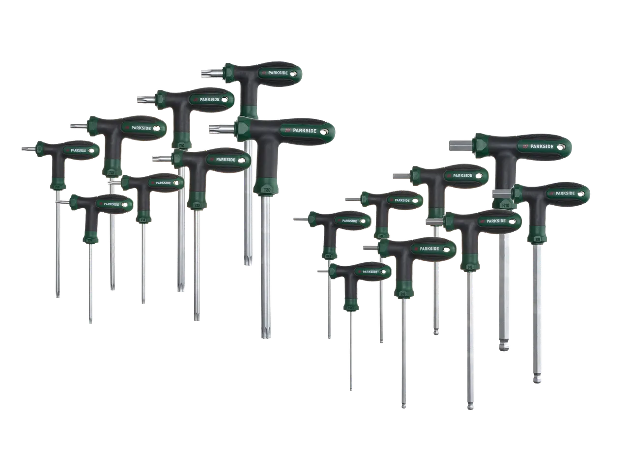 Set T-ručnih odvijača i imbus ključeva u različitim veličinama.
