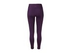 Women's purple sports leggings, back view