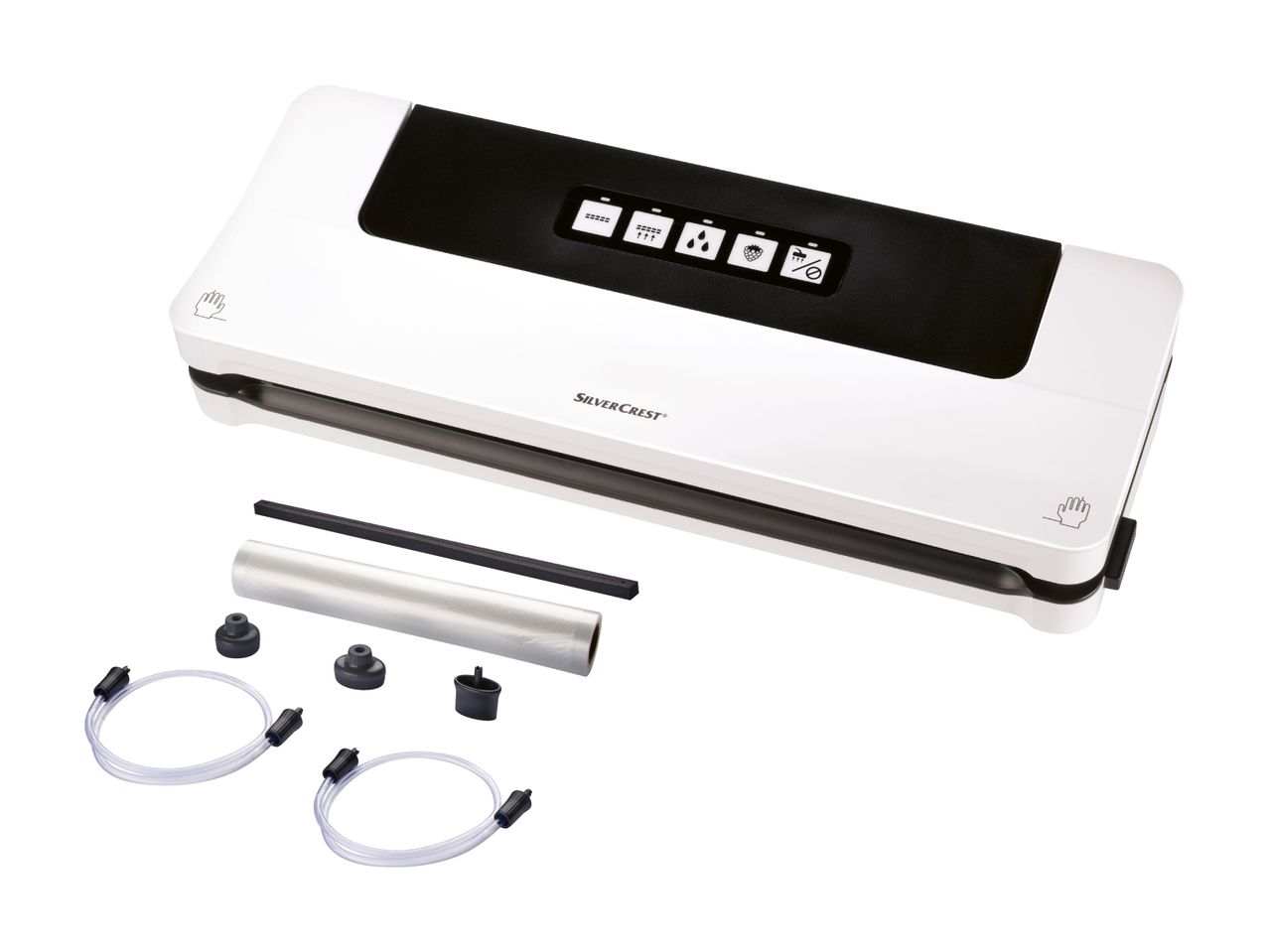 Appareil de mise sous vide avec accessoires.