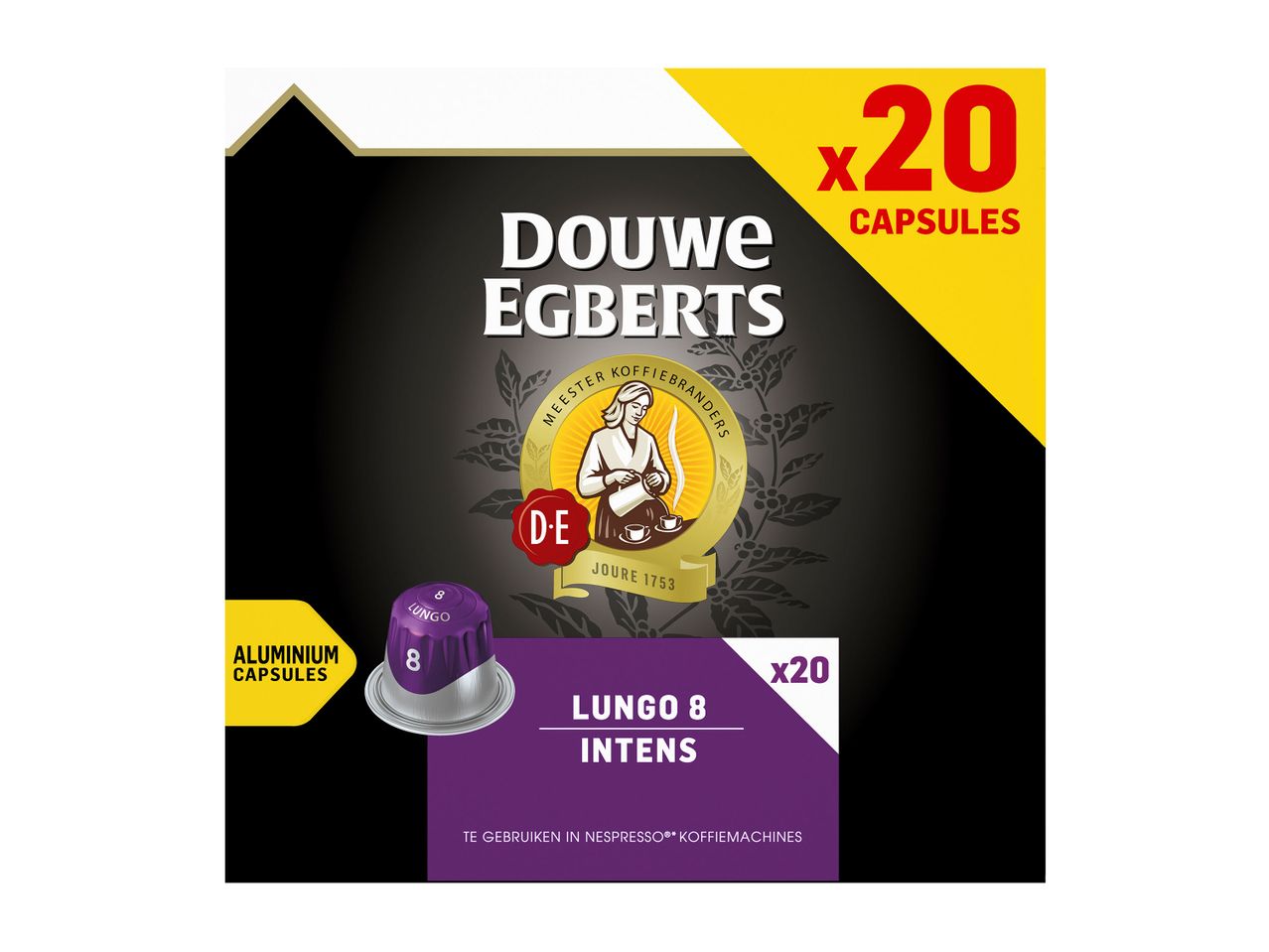 Ga naar volledige schermweergave: Douwe Egberts lungo intens cups - afbeelding 1