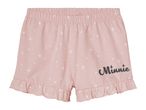 Pink Minnie Mouse shorts with star print.