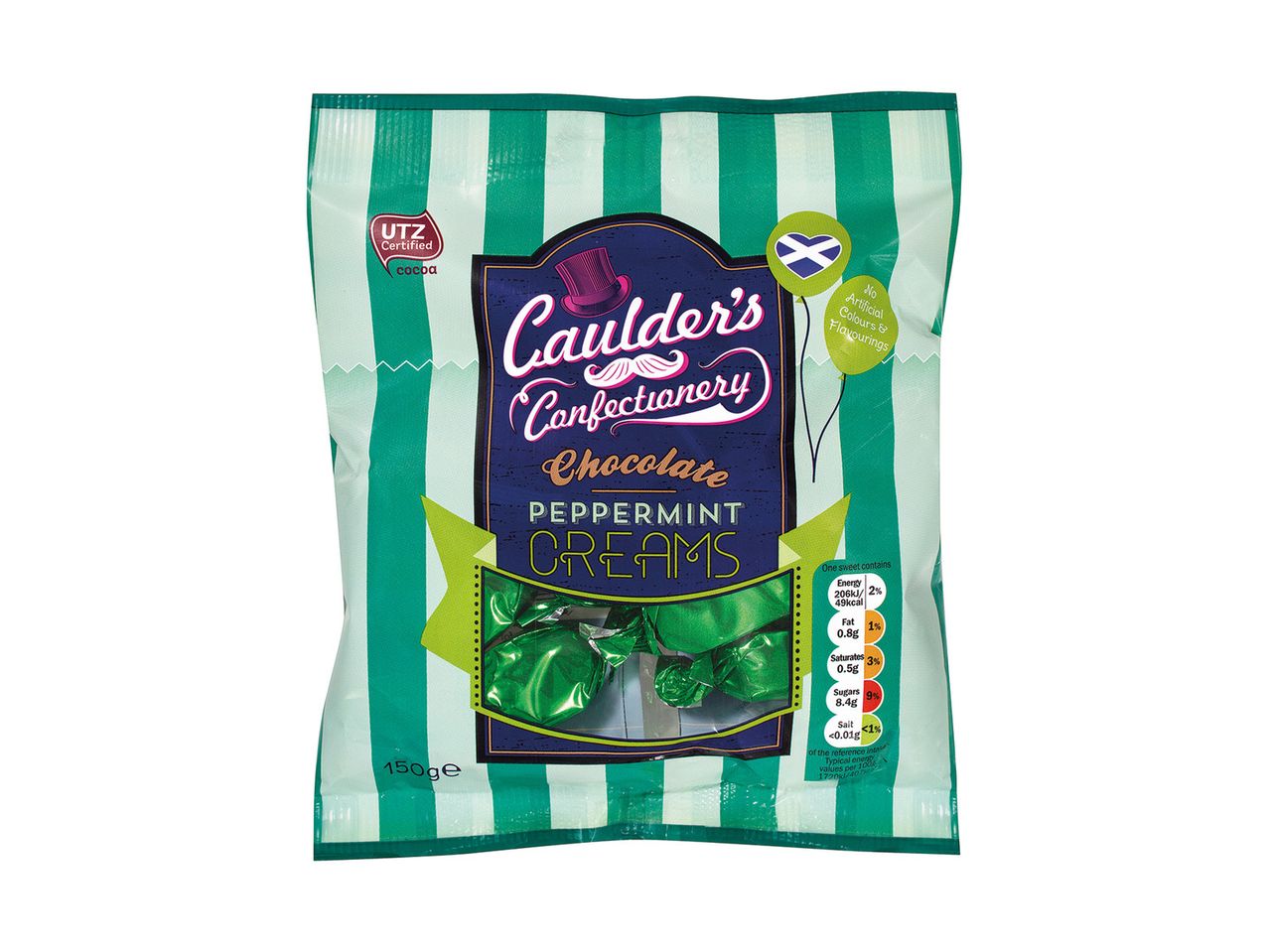 Go to full screen view: Caulder's Confectionery Chocolate Caramels/Peppermint - Image 1
