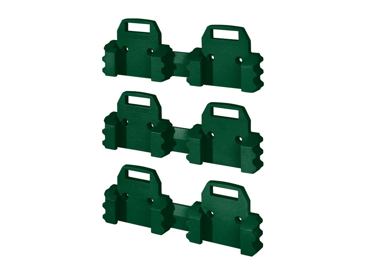 Parkside Wall Holder Set for Batteries - 3x 2 Slots