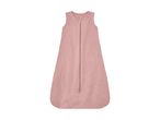 Pink baby sleeping bag with zipper.