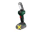 Parkside X20V Team cordless work light with a battery pack.