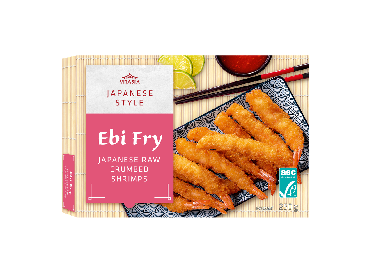 Crevettes panées Vitasia Ebi Fry, style japonais (250g).