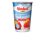 Halfvolle fruityoghurt met aardbeien, 1,3% vet.