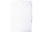 White LIVARNO home Microfibre Jersey Fitted Sheet