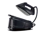 Ferro a vapor SilverCrest preto com base e tanque de água.