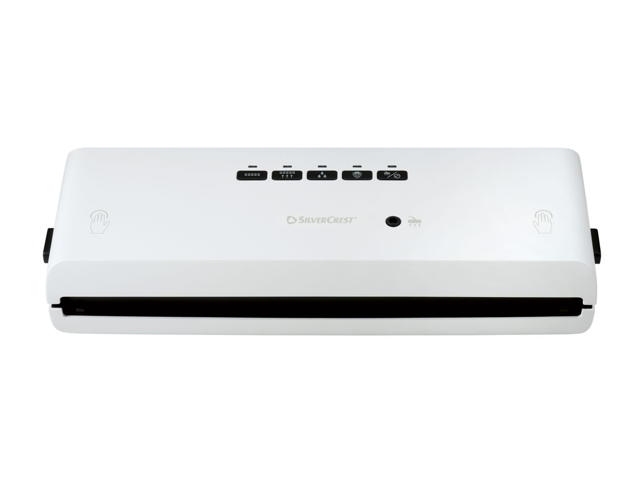 SilverCrest vacuum sealer with control panel and sealing bar