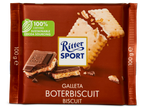 Ritter Sport chocolade met boterbiscuitjes.