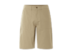 Beigefarbene Shorts aus Leinen.