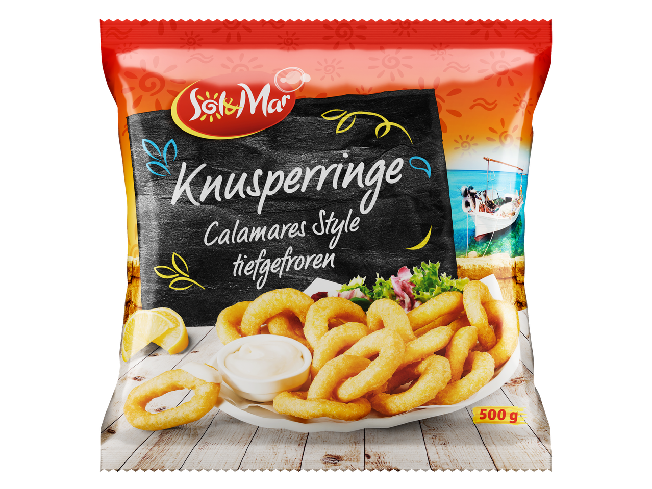 Sol&Mar Knusperringe: Tiefgekühlte Calamares-Style-Ringe (500g).