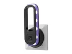 Plug-in LED night light with purple illumination