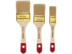 Three Parkside paintbrushes of varying sizes.