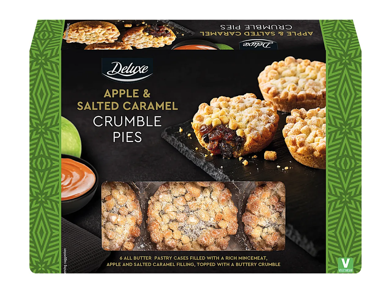 Apple Salted Caramel Crumble Mince Pies