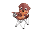 Ein zusammenklappbarer Kinderhochstuhl mit niedlichem Otter-Design.