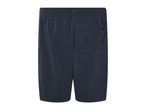 Navy blue boys' athletic shorts.