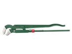 A green PARKSIDE® pipe wrench with a red adjustment knob.