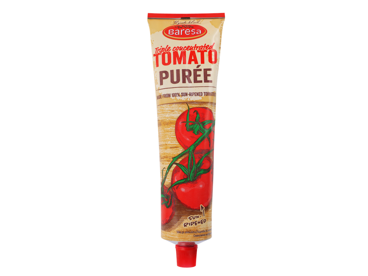 Baresa trojno koncentrirana paradižnikova mezga v tubi.