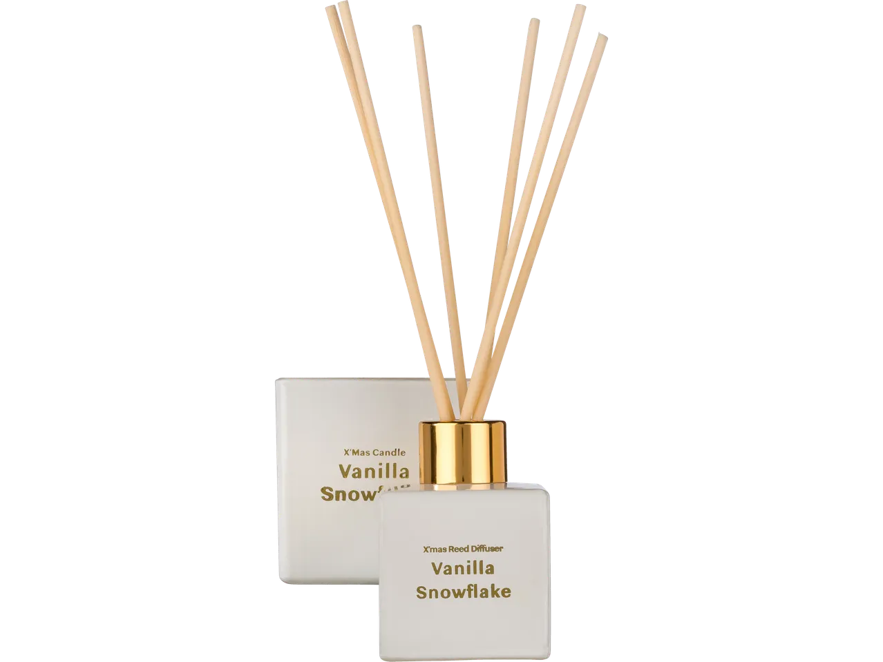 LIVARNO home Vanilla Snowflake niedru difuzora un sveces komplekts