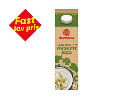 MADVÆRKET Frugtyoghurt med pære-banan