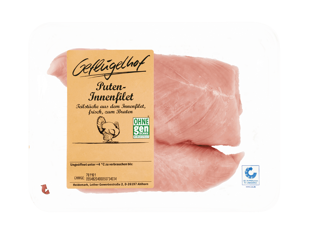 Geflügelhof Puten-Innenfilet in einer Verpackung