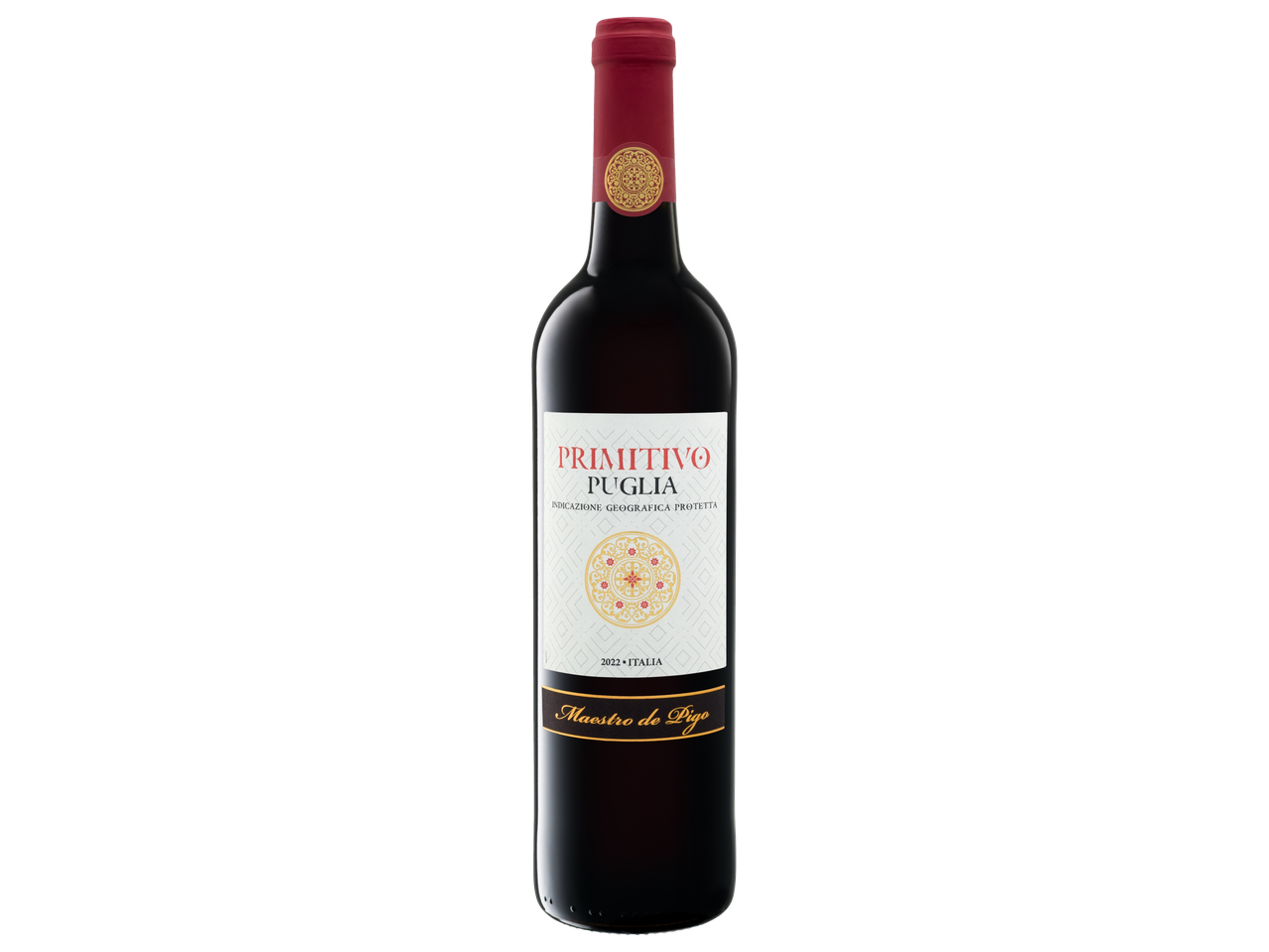 Vin Primitivo Puglia, Maestro de Pigo.