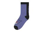 Gengar Pokémon crew socks in purple and black.